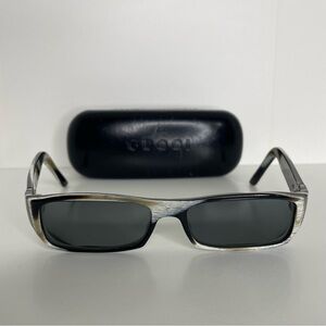Gucci Black and Silver Women's Glasses